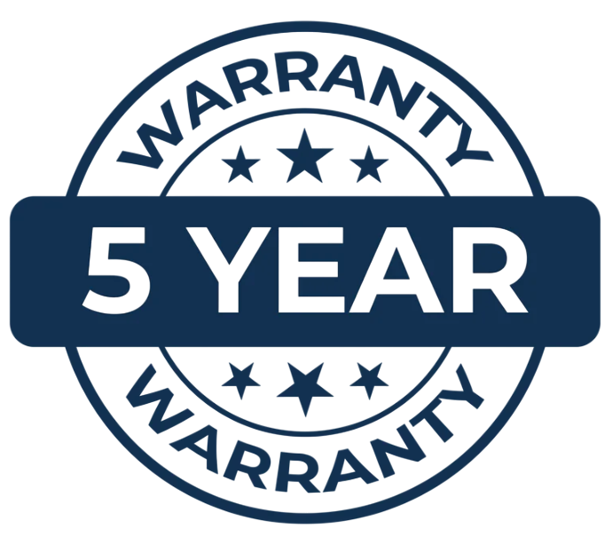 5 Year Warranty